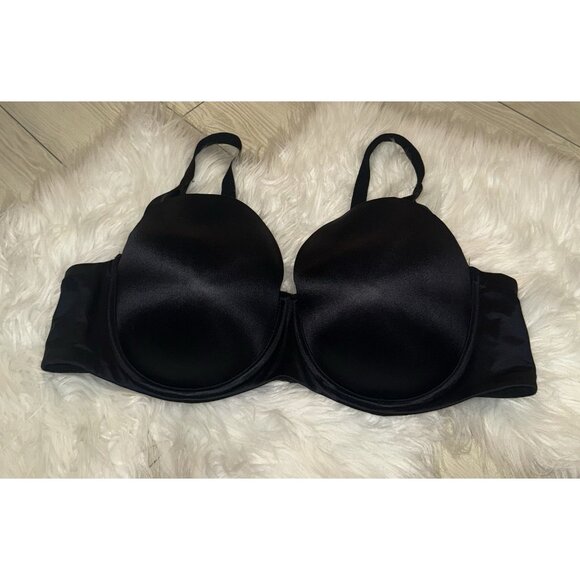 Torrid Curve Bombshell Everyday Boost Shine Straight Back Bra UW Womens 44D Blk - Picture 2 of 7